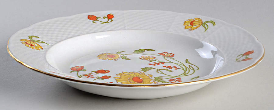 Fleurs Des Champs Rim Soup Bowl by Europa-1
