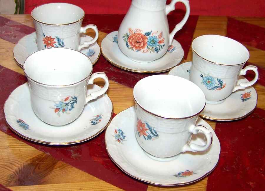 Imari Flat Cup & Saucer Set by Europa-1