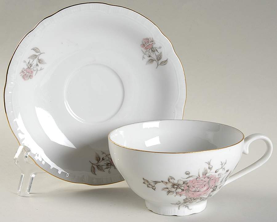 Maria (Rope Edge) Flat Cup & Saucer Set by Europa-1