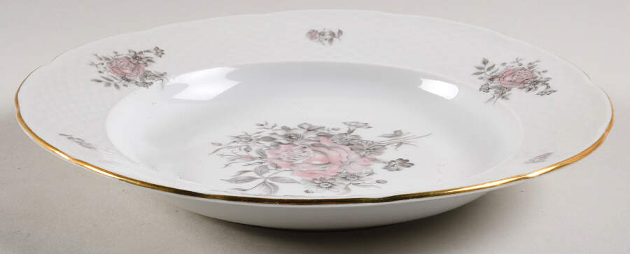 Maria (Basketweave Edge) Rim Soup Bowl by Europa-1