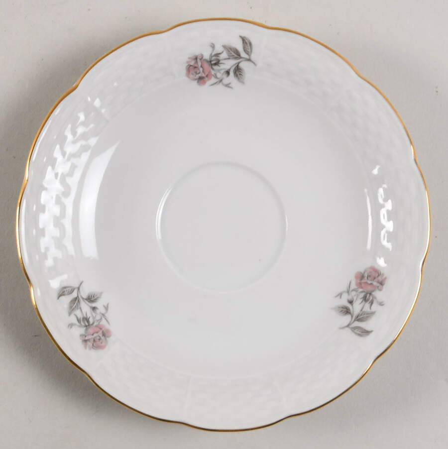 Maria (Basketweave Edge) Saucer for Flat Cup by Europa-1