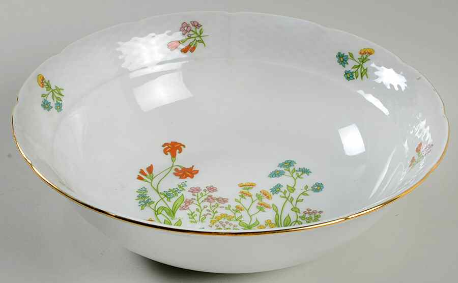 Mille Fleurs 9" Round Vegetable Bowl by Europa-1