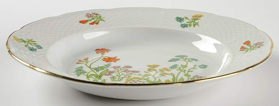 Mille Fleurs Rim Soup Bowl by Europa-1