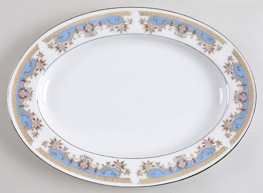 Surrey 12" Oval Serving Platter by Everbrite (Japan)-1