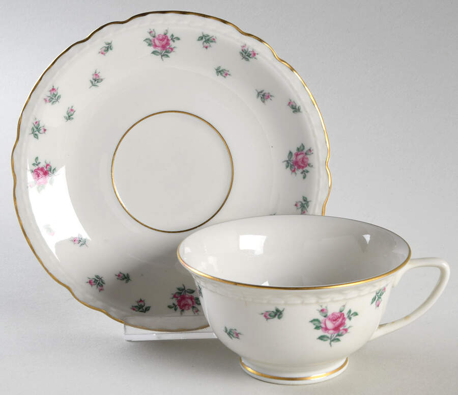 EXC2 Footed Cup & Saucer Set by Exclusive-1