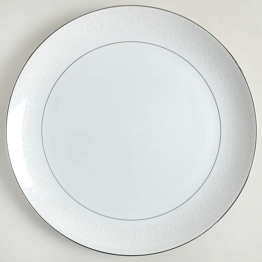 Bridal Brocade (Coupe) 12" Chop Plate (Round Platter) by Executive House-1
