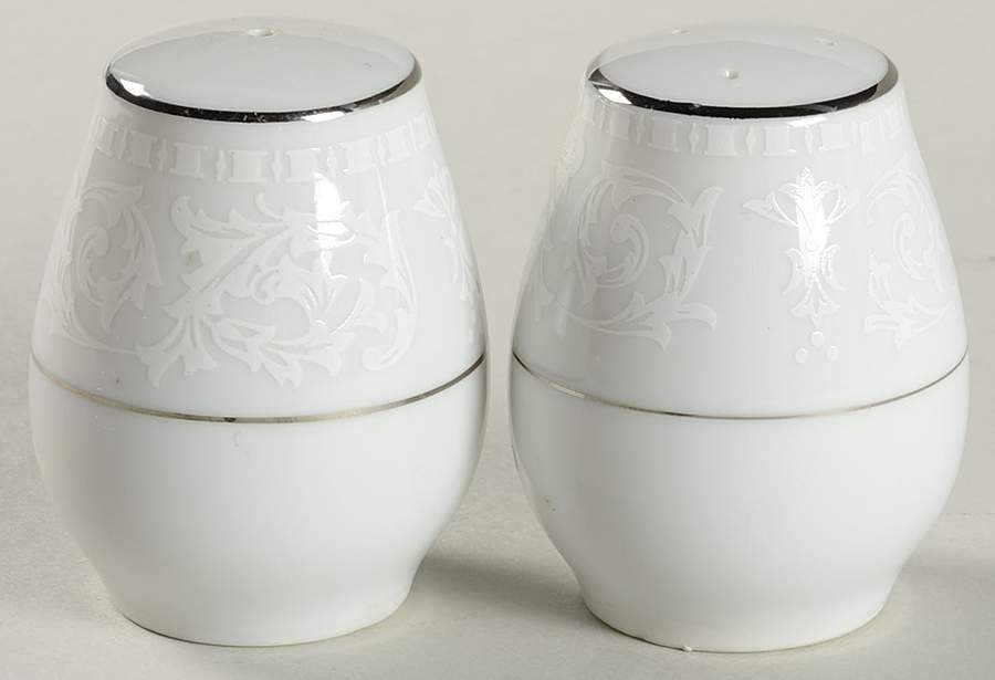 Bridal Brocade (Coupe) Salt & Pepper Set by Executive House-1