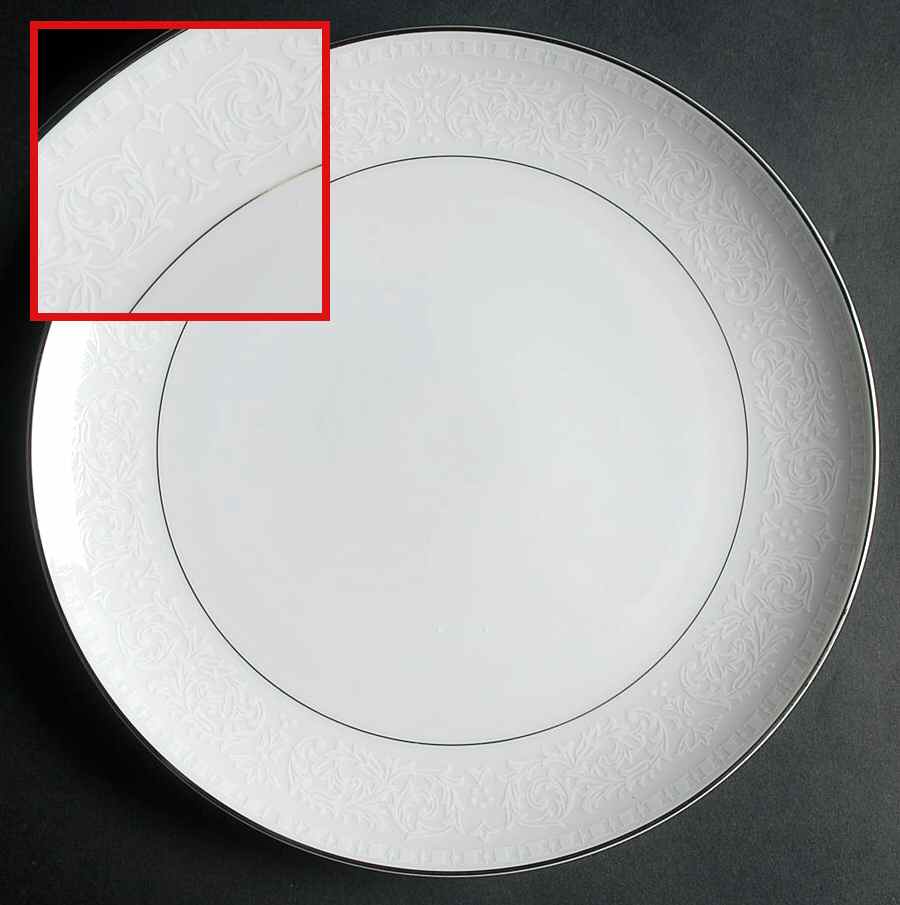 Bridal Brocade (Coupe) Dinner Plate by Executive House-1