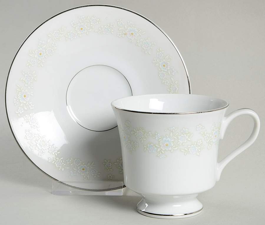 Elegance Footed Cup & Saucer Set by Executive House-1