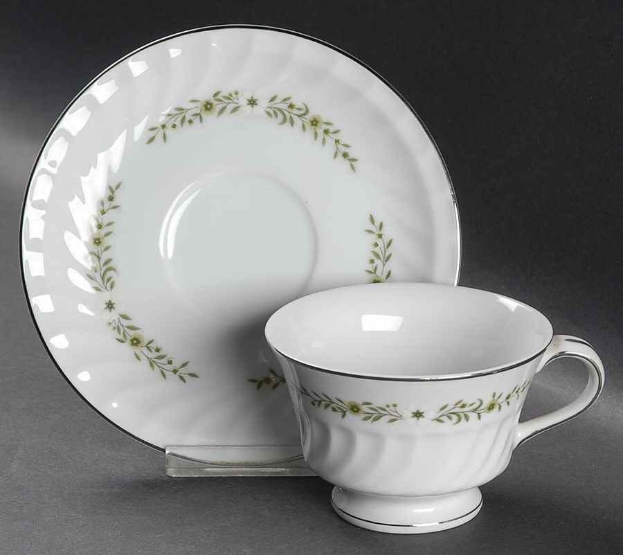 Romance Footed Cup & Saucer Set by Executive House-1