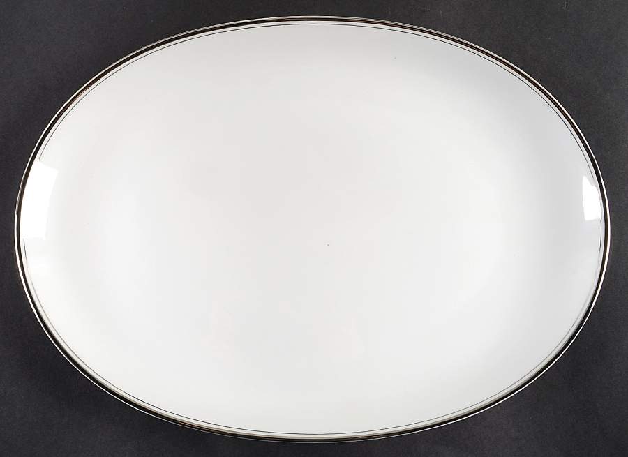 Sophisticate 14" Oval Serving Platter by Executive House-1