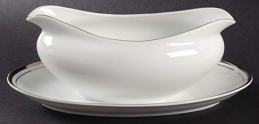 Sophisticate Gravy Boat with Attached Underplate by Executive House-1