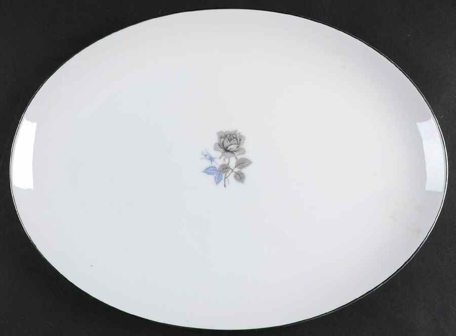 Twilight Rose 14" Oval Serving Platter by Executive House-1