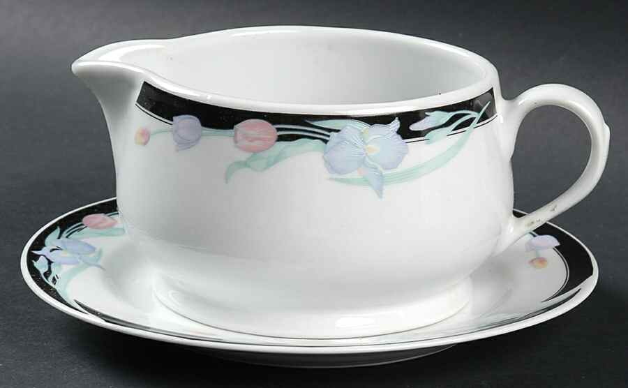 Caravel Round Gravy Boat & Underplate by Excel-1