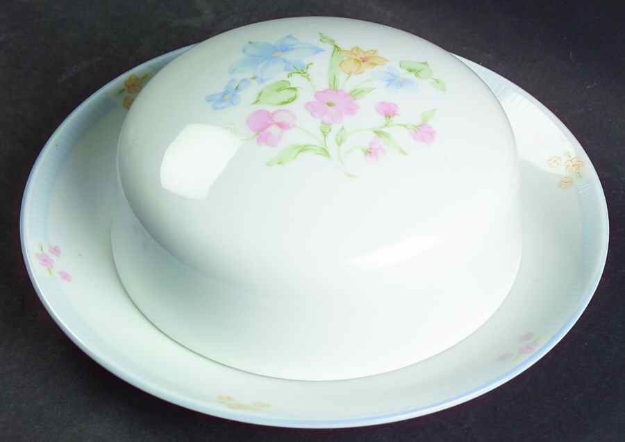 Garden Bouquet Round Covered Butter by Excel-1