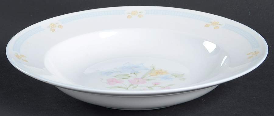 Garden Bouquet Rim Soup Bowl by Excel-1