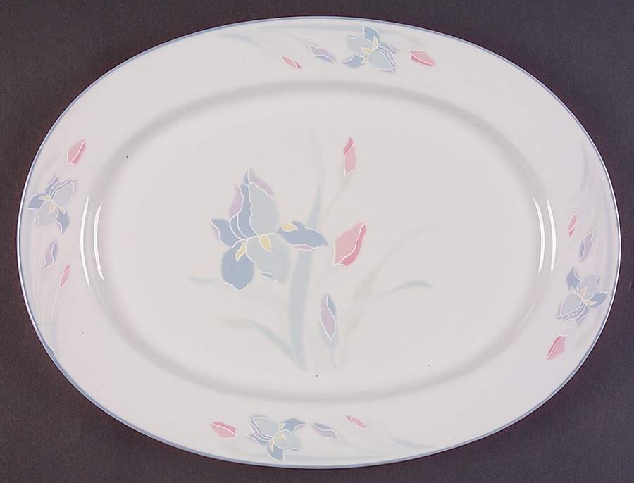 Iris 14" Oval Serving Platter by Excel-1
