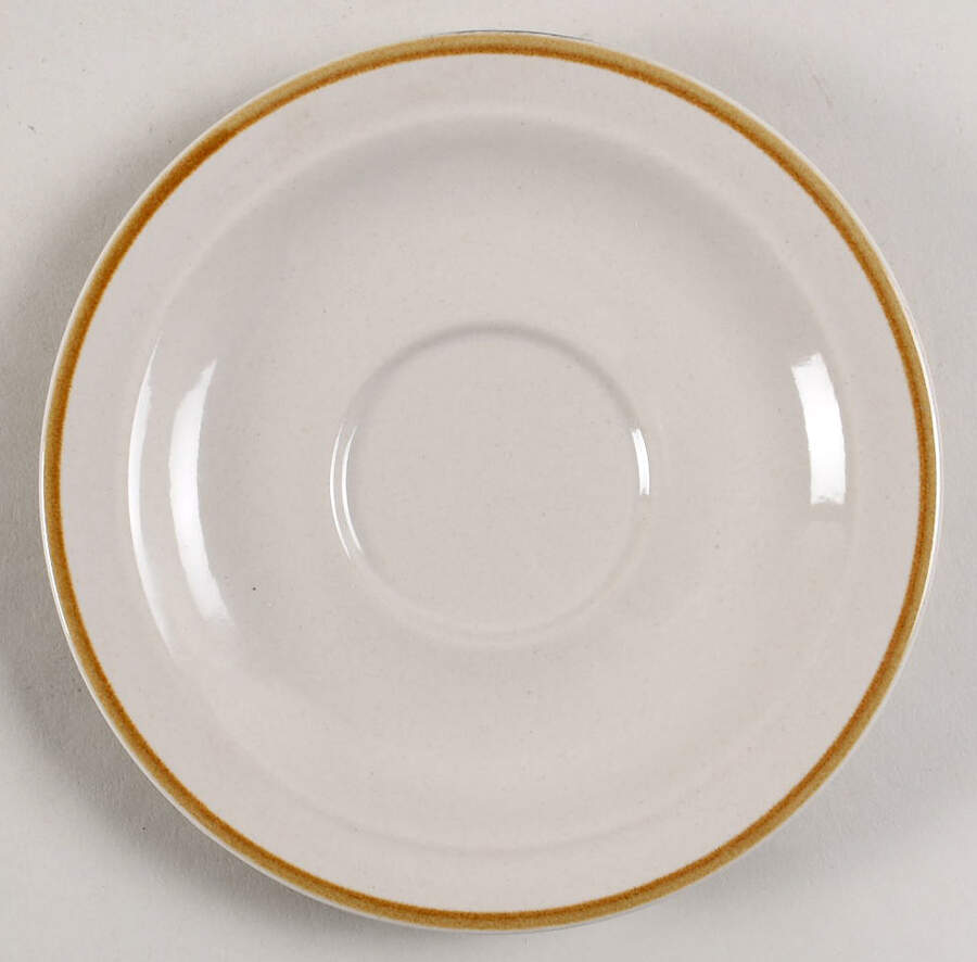 Linda (Single Brown Trim) Saucer by Excel-1