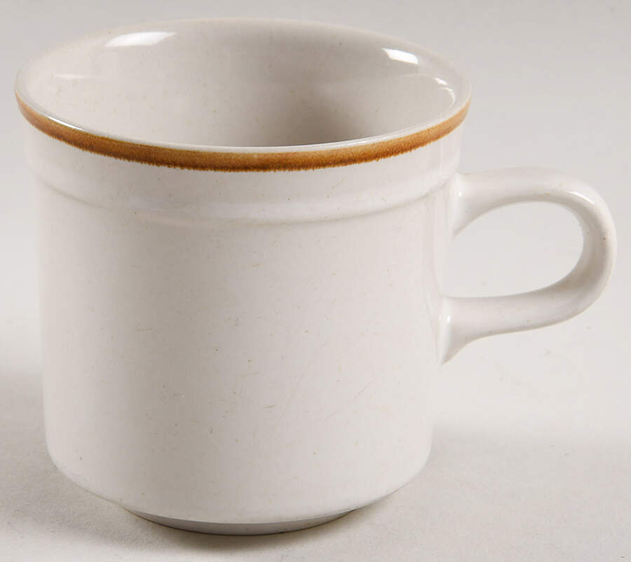 Linda (Single Brown Trim) Flat Cup by Excel-1