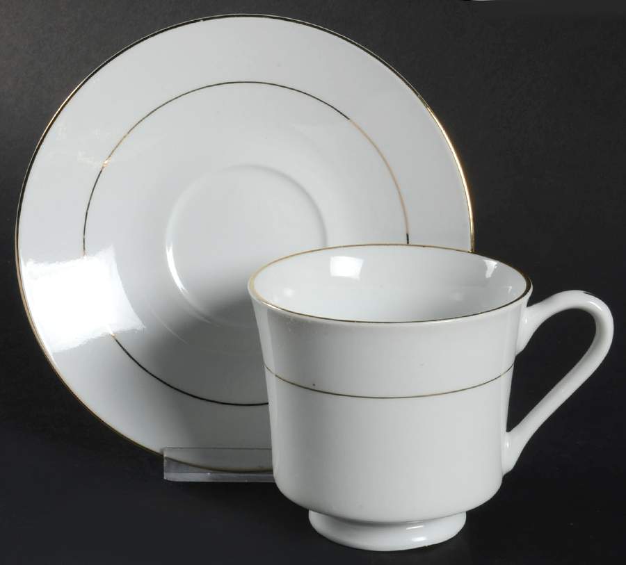 Montclaire Footed Cup & Saucer Set by Excel-1