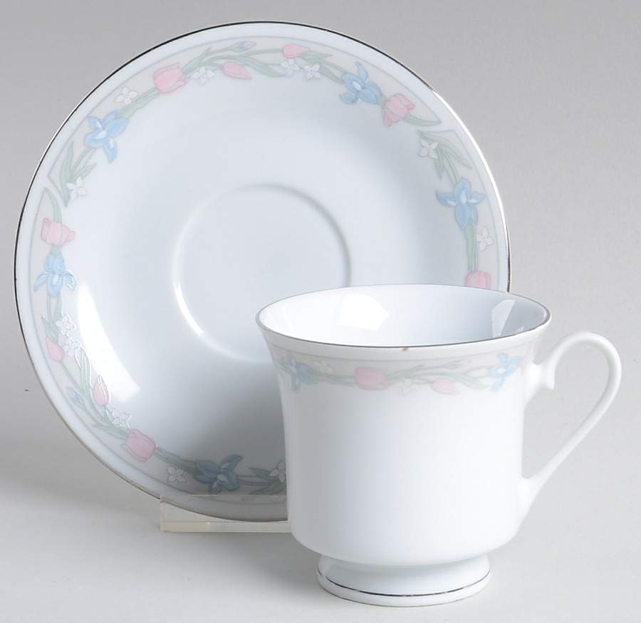Scene I Footed Cup & Saucer Set by Excel-1