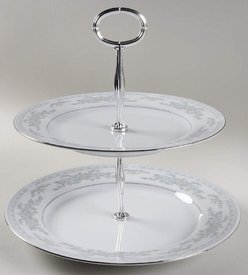 Somerset 6 5/8"-10"  2 Tiered Serving Tray (Dp, Sp) HC by Excel-1