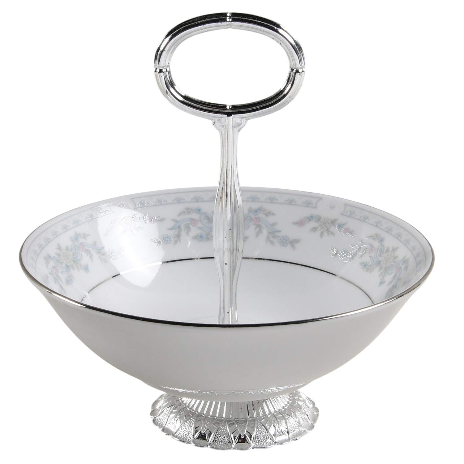Somerset 6"-7" Handled Footed Nut Dish HC by Excel-1