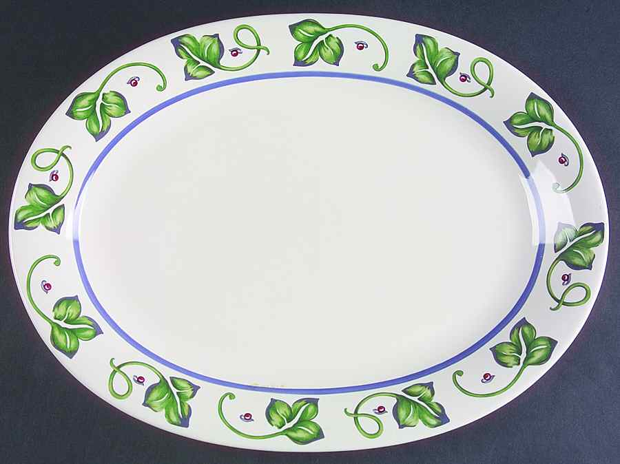 Mission Ivy 14" Oval Serving Platter by Eddie Bauer-1