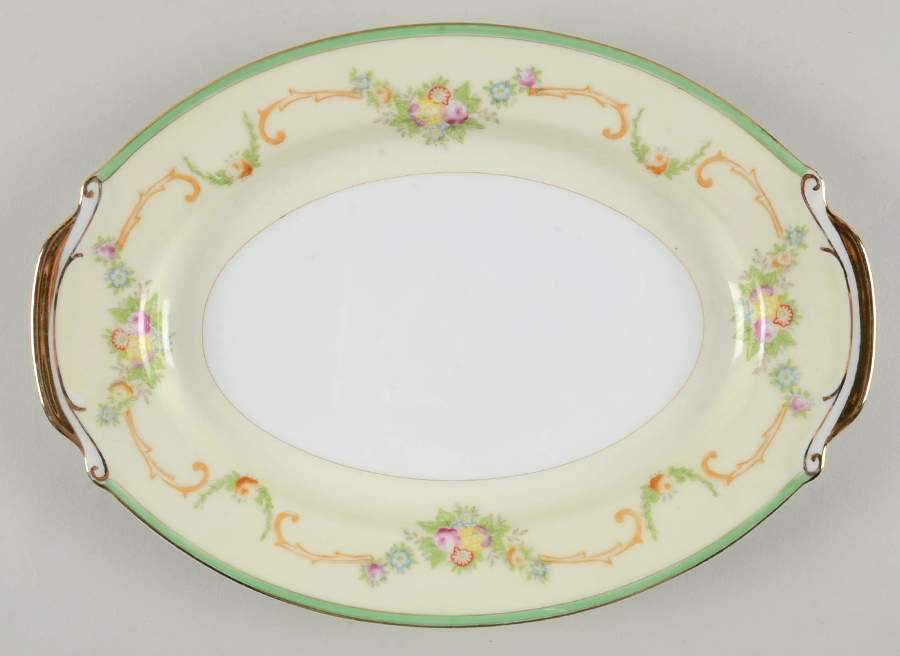 EMP35 11" Oval Serving Platter by Empress (Japan)-1