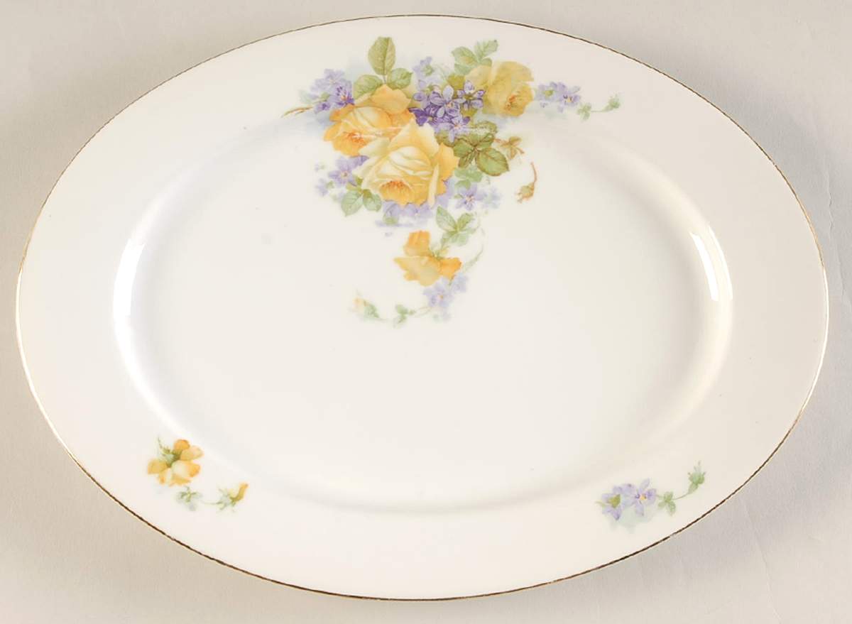 EAM13 12" Oval Serving Platter by E & A Muller-1
