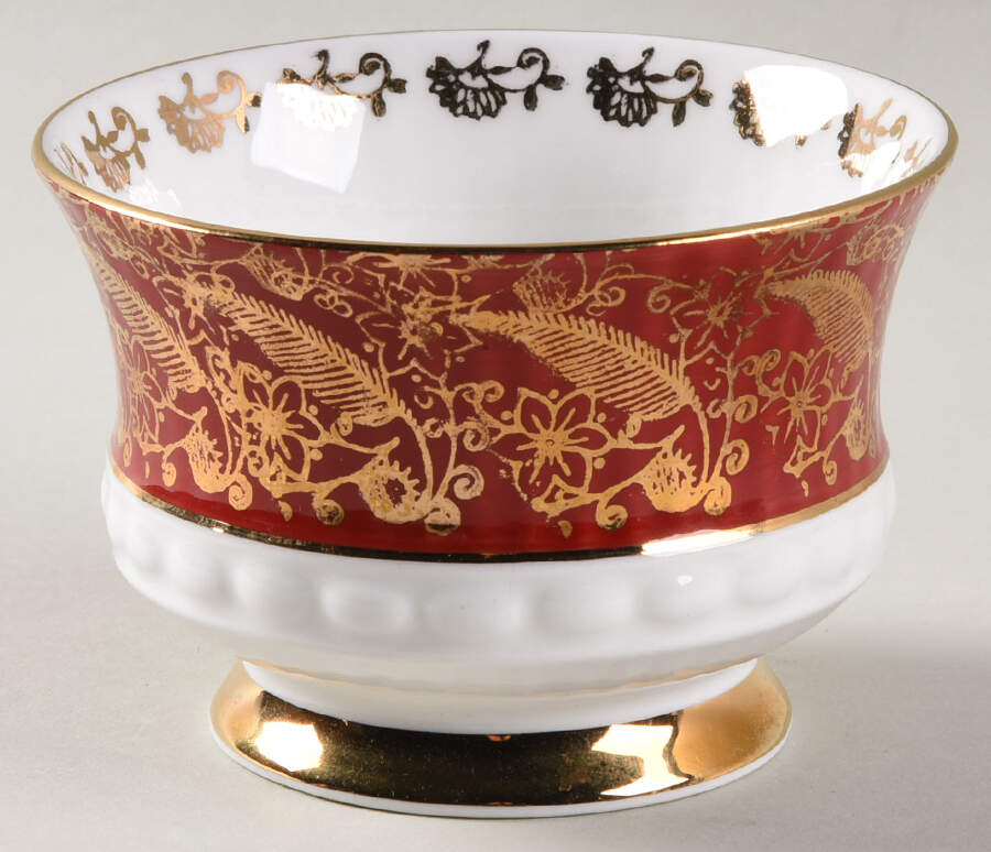 Sovereign Red Open Sugar Bowl by Elizabethan-1