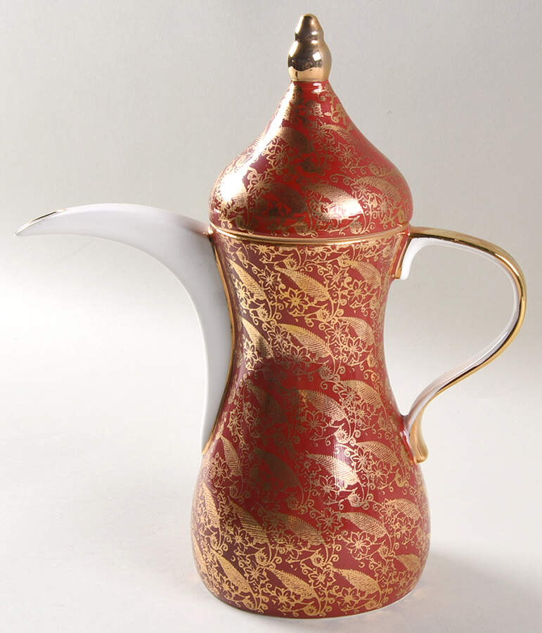 Sovereign Red Chocolate Pot & Lid by Elizabethan-1