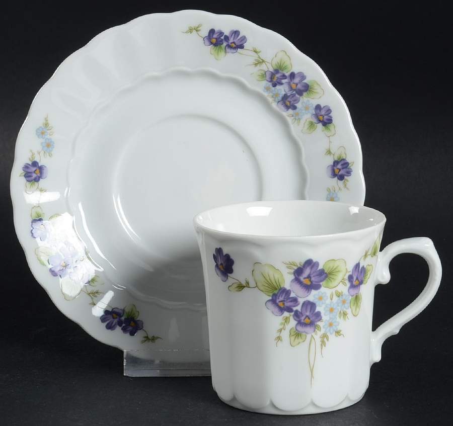 20979 Flat Cup & Saucer Set by Eschenbach-1