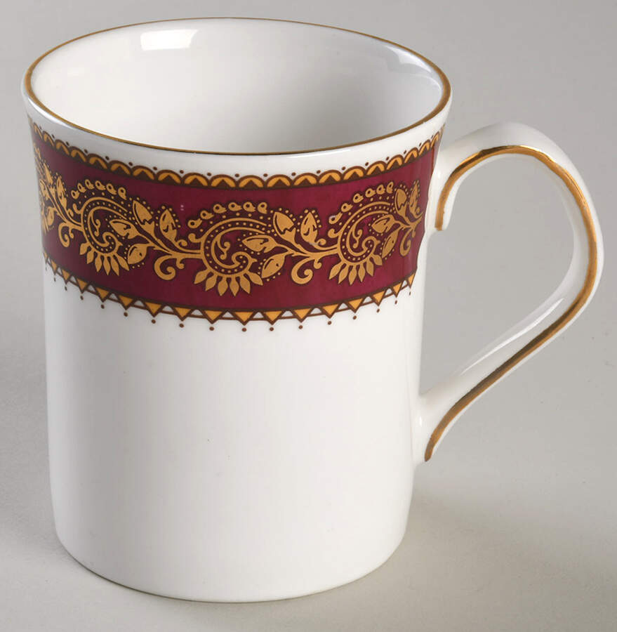 Burgundy Flat Cup by Elizabethan-1