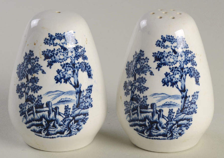 Kingswood Blue Salt & Pepper Set by English Ironstone Tableware-1