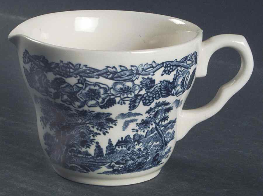 Kingswood Blue Creamer by English Ironstone Tableware-1