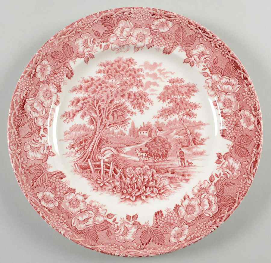 Kingswood Pink Dinner Plate by English Ironstone Tableware-1