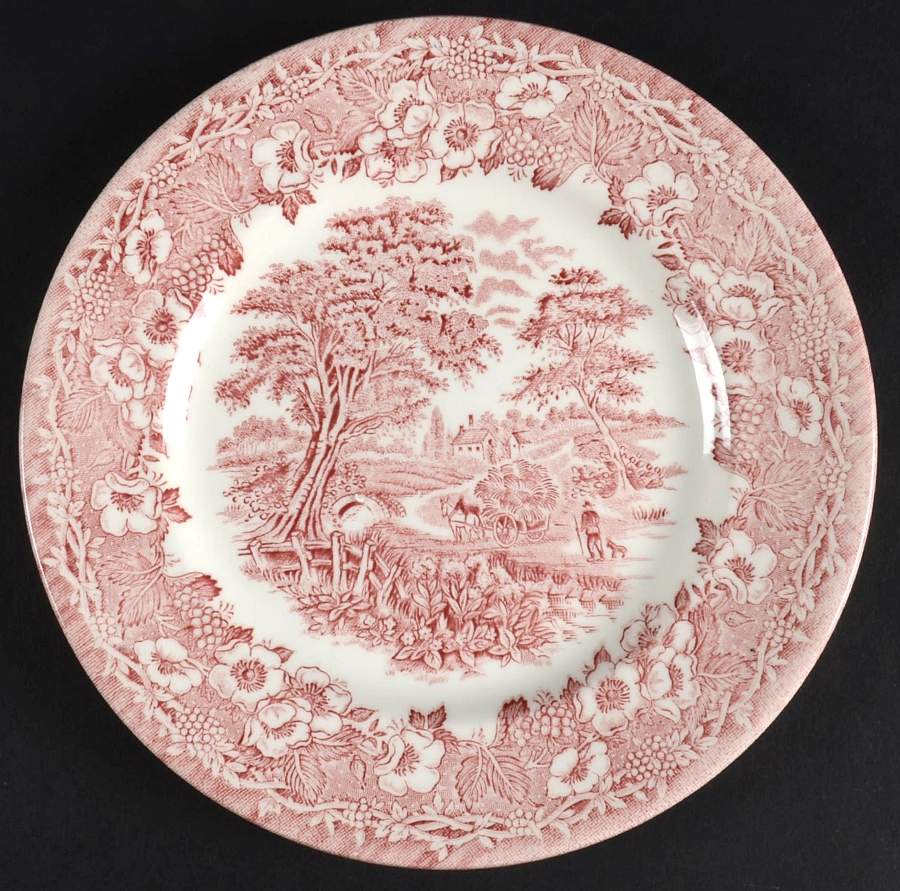 Kingswood Pink Bread & Butter Plate by English Ironstone Tableware-1