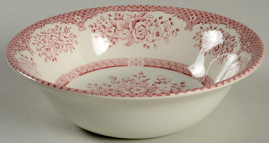 Kew Pink 8" Round Vegetable Bowl by English Ironstone Tableware-1