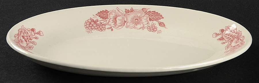 Kew Pink Underplate for Gravy Boat by English Ironstone Tableware-1