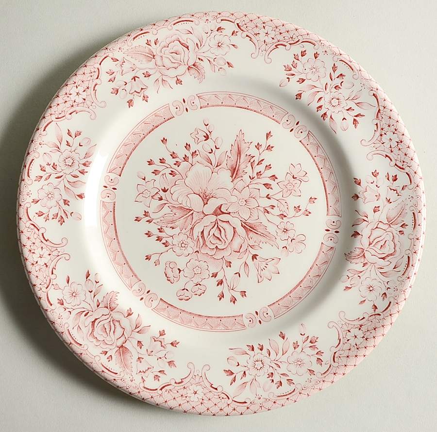 Kew Pink Salad Plate by English Ironstone Tableware-1