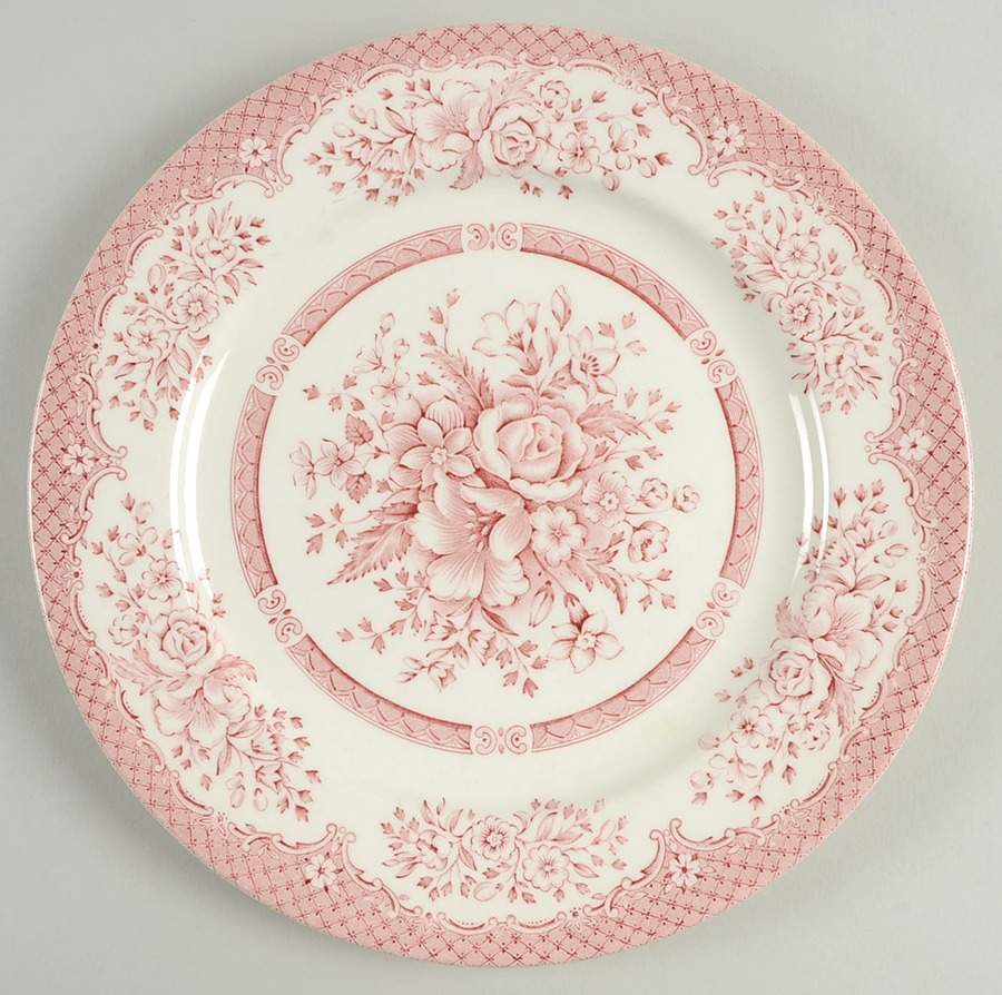 Kew Pink Dinner Plate by English Ironstone Tableware-1