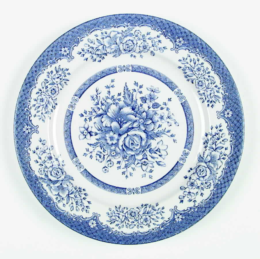 Kew Blue Dinner Plate by English Ironstone Tableware-1