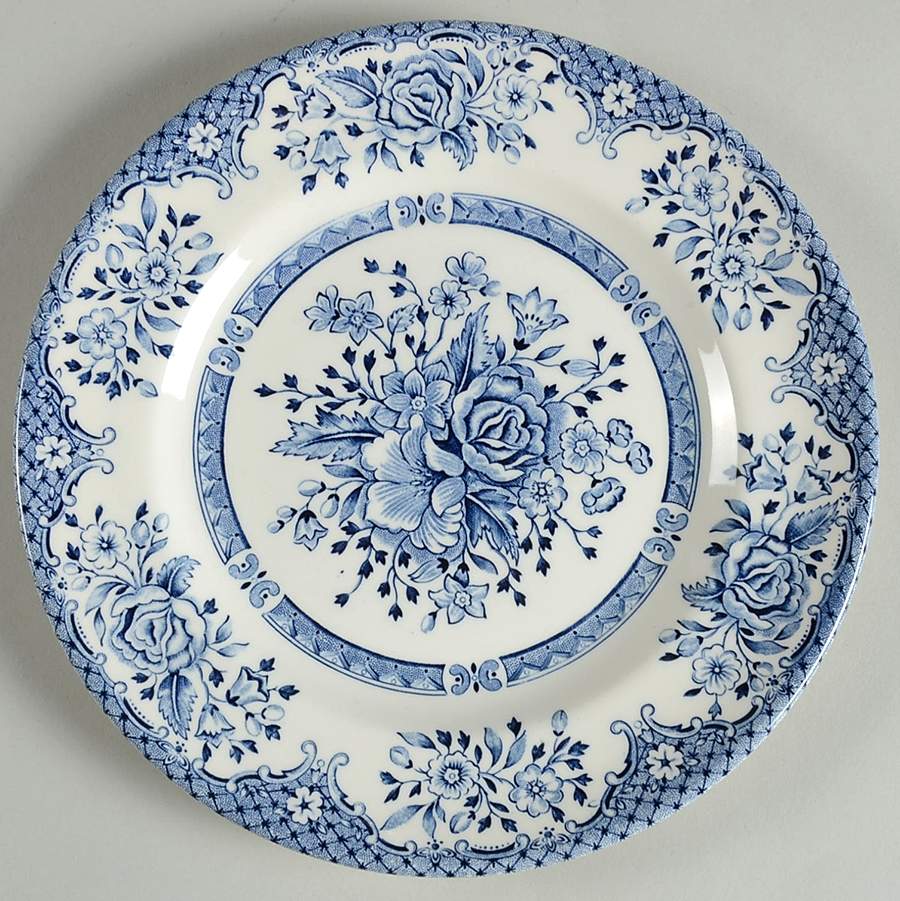 Kew Blue Salad Plate by English Ironstone Tableware-1