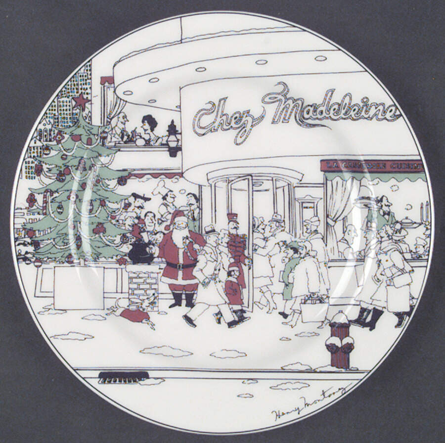 Le Restaurant Christmas Salad Plate by Epoch-1