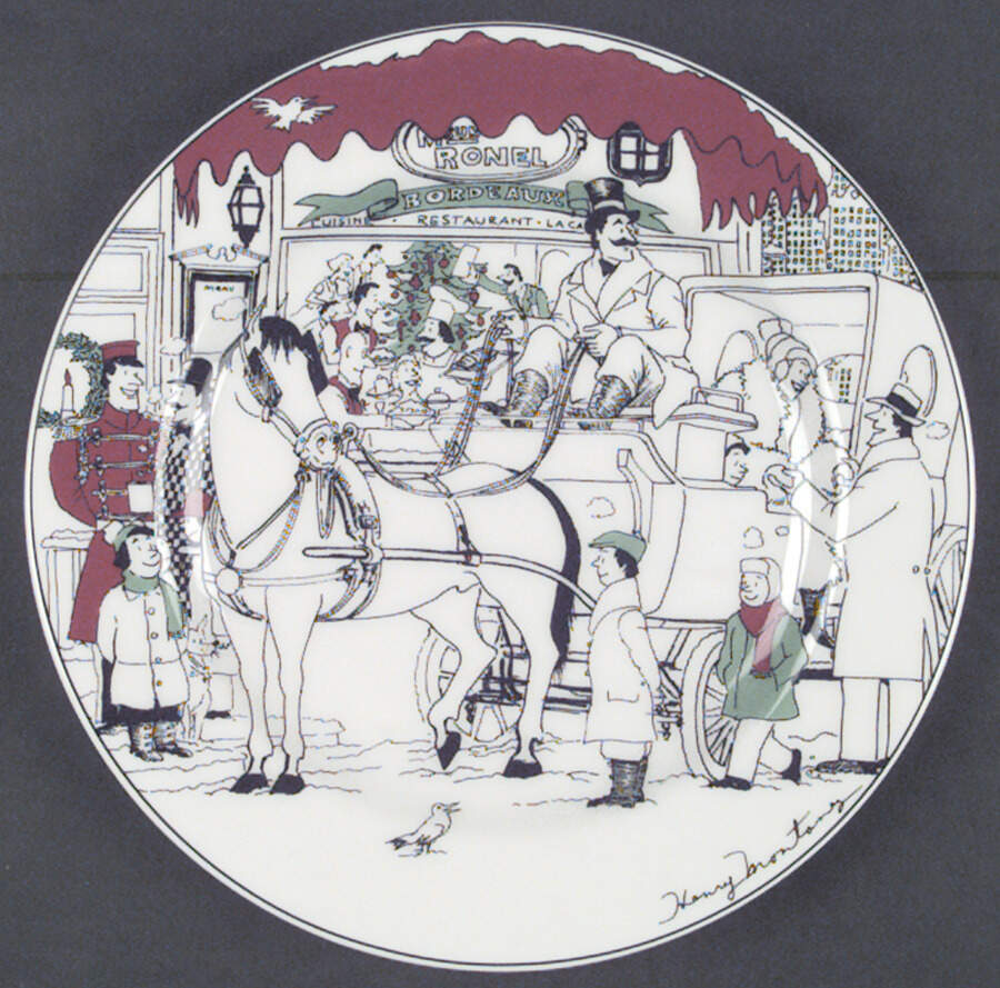 Le Restaurant Christmas Salad Plate by Epoch-1