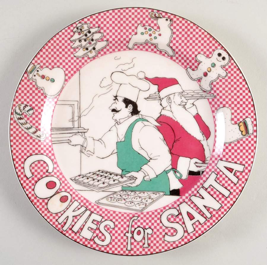 Le Restaurant Christmas Salad Plate by Epoch-1