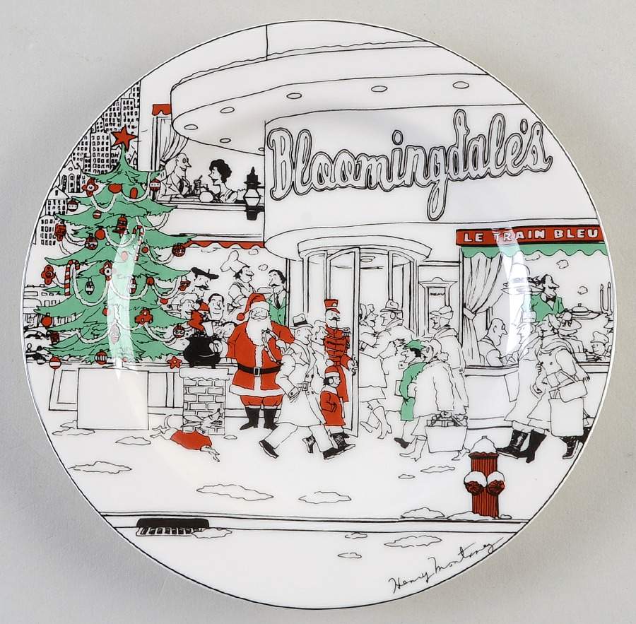 Le Restaurant Christmas Salad Plate by Epoch-1