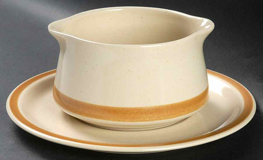 Autumn Meadow Gravy Boat & Underplate by Ekco-1