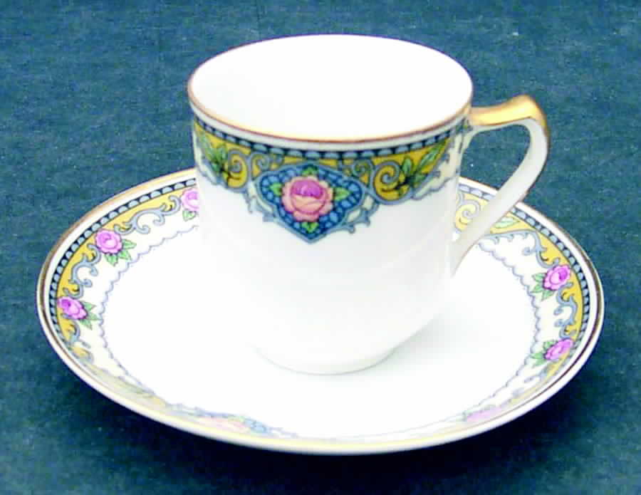 EAM16 Flat Demitasse Cup & Saucer Set by E & A Muller-1